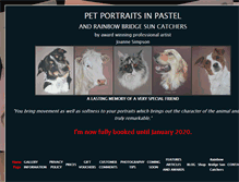 Tablet Screenshot of joannes-petportraits.co.uk